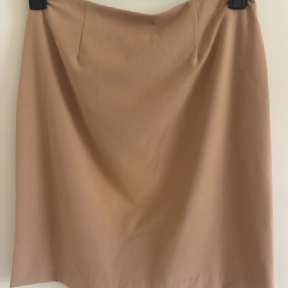 B Moss Camel lined skirt Size 4